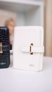 CEKA Dompet Wanita Import Card Holder Dompet Kecil Wanita Dompet Lipat Croco - INDI Short Wallet