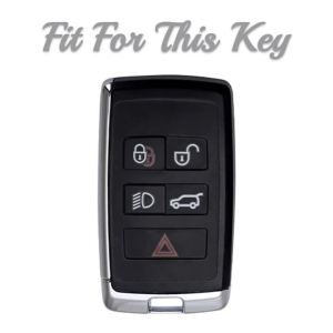 5 Buttons TPU Remote Car Key Fob Shell Cover for Land Rover Range Rover Sport Evoque 2018 2019 2020 2021 2022 Auto Smart Case