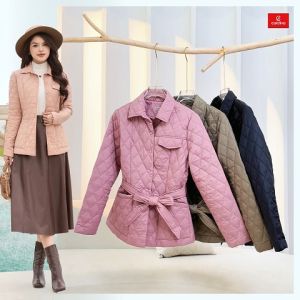 Áo phao nữ CARDINA trần bông cao cấp siêu nhẹ thiết kế dáng lửng trẻ trung trendy 4PLF03
