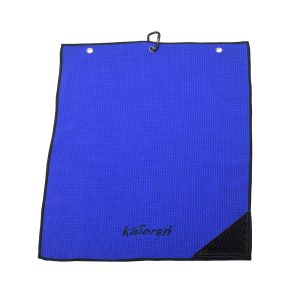 kaiersn | 40x60cm Portable Microfiber Golf Towel with Brush – Waffle Pattern Fast Drying & Durable Cleaning Tool for Golf Accessories