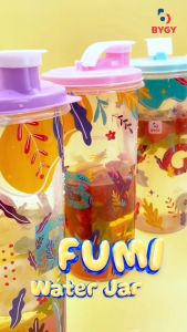 Biggy Botol Minum Kulkas FUMI 1200ML & Tempat Air Kotak Souvenir Serbaguna BPA FREE
