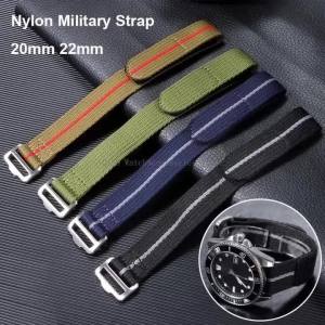 Tudor FXD Bayview Little Red Flower Bluedon Dividing Military Nylon Dây Đeo Đồng Hồ 20/22mm Dây Đeo Cổ Tay Bằng Vải Cho Đồng Hồ Truyền Thống