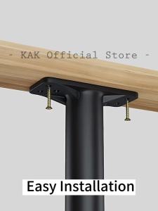 KAK Đen Có Thể Điều Chỉnh Chân Đồ Nội Thất Nhựa Thép Giường Chùm Hỗ Trợ Chân Cho Bàn Sofa Chịu Lực Cao Thay Thế Phần Cứng 15Cm