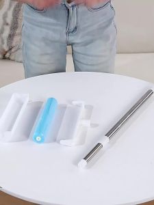 Washable Lint Remover 19cm/24cm Long Handle escopic Lint Roller Dual-use Replacement Paper Sticky Mop Wholesale