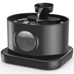 Battery-operated Pet Water Fountain Wireless Smart Cat Water Dispenser Automatic Dog Waterer 2.8L