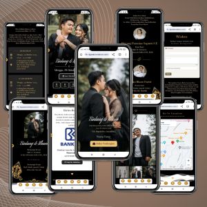 Undangan Digital Website Pernikahan Full Fitur | Bonus Kartu Ucapan Terima Kasih 100 pcs