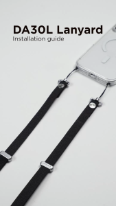 Spigen Crossbody Lanyard Strap for iPhone 17 Series Lanyard Case (Strap 1P + Connector 2P) Black DA30L