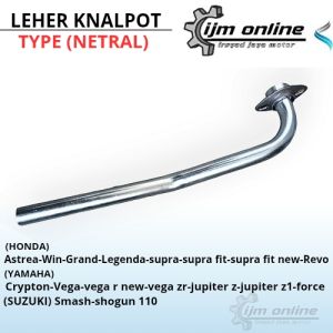Leher knalpot netral supra/vega/smash/jupiter pipa sambungan kenalpot motor Motorcycle