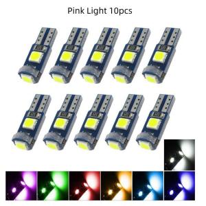 EELHOE | 10Pcs T5 Canbus LED Indicator Bulbs W3W 74 286 W1.2W Easy Install Super Bright Car Audio Backlight Lights