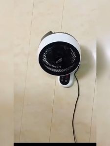 (Worry-Free Warranty) 小霸王 Air Circulation Wall Fan Table Fan 3 Speeds Punch-Free Electric Fan Touch Remote Control Fan Kipas 空气循环壁扇