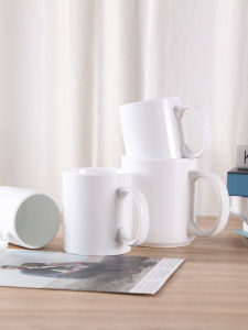 Nordic Ceramic Mugs Large Capacity Heat Resistant Coffee Drinking Tea Cups Simple Style for Home Use European Pure Color Adults