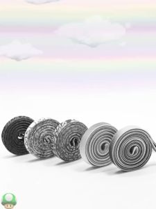 Sepasang Tali Sepatu Gepeng Tali Sneakers Harajuku Pelangi Rainbow Flat Shoe Gepeng Murah Shoelaces INJ262