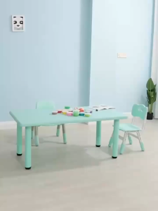 Meja Anak Ergonomis Rangka Besi! Usia 2-10 Thn HDPE Tahan Banting 4 Warna