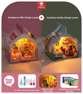 QIAOZHIJIANG | DIY Creative Intelligence Development Childrens House Building Kit Toy
