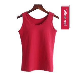 Womens Pure Cotton Slim Fit Sleeveless Vest Underwear Large Size No Steel Ring One Piece Autumn Winter Inner Wear Outer Wear