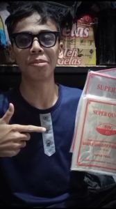 Sampul Buku Plastik Folio isi 50 / Sampul Buku Folio lem kecil / buku pelajaran USAMAH STORE