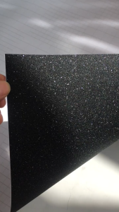 Black Glitter Diamond Vinyl Wrap Sticker Matte Sanding Car Decal Wrap For Car Vehicle