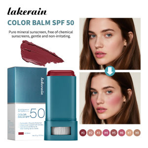 ibcccndc | Sunscreen SPF 50 Blush Stick Long-Lasting Waterproof Tinted Blush for Glowing Cheeks Sun Protection & Natural Flush Face Makeup