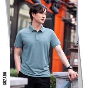 Áo Polo Nam Guzado Vải Cá Sấu Phối Sọc Họa Tiết Trẻ Trung 6 Màu Đa Dạng Diện Đồ Đẹp GPS204