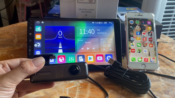 Camera Hành Trình WIFI Kết Nối Điện Thoại Và Màn Hình Android Ô Tô
