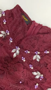 Setelan/Atasan Kebaya Payet Janggan Kids untuk 5 - 12 Tahun Kebaya Brukat/Kebaya Wisuda/Kebaya Pesta/Kebaya Kartini