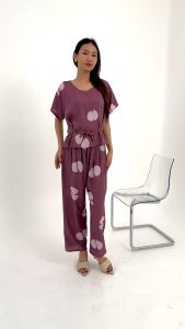 Setelan Wanita Celana Panjang Motif Coffee Beans
