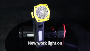 ASAFEE G905 Multi-Function Rotatable Work Light Dual White Red Beam Type-C Rechargeable Magnetic Hook Clip Light