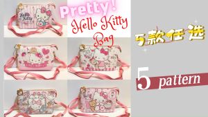 Hello Kitty Sling Bag #Children Bag and adult bag #present #storage bag  #凯蒂猫斜肩包 #送礼佳品 #多功能Hello Kitty包 #凯蒂猫收纳包