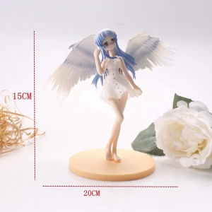 Bandai | Angel Beats Tachibana Kanade Anime Figure Wing Angel PVC Figurine Desktop Collectible Statue Ornament for Anime Fans