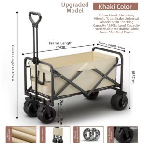 winpolar | Electric Folding Camping Trolley Wide Wheels
