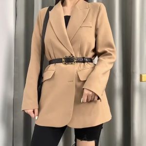 เข็มขัดผู้หญิง Colurs อุปกรณ์เสริมของผู้หญิงแฟชั่นหนังแท้หลายตัวหัวเข็มขัดเครื่องประดับผู้หญิงกว้าง2.8ซม. 2025