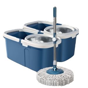 Automatic Rotating Mop Bucket Integrated Wet And Dry Cleaning No Hand Wash Needed Home Use Efficient Floor Cleaning Tool