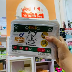 Bỉm cho chó Tã quần siêu thấm hút cho chó cái và chó đực 10 Miếng