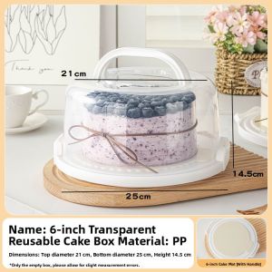 MEIDI | Reusable Transparent Packaging Box Cake 6inch