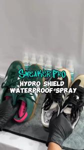 Sneaker Pro :  Hydro shield waterproof spray สเปรย์กันน้ำสูตรพรีเมี่ยมสำหรับหนังกลับ หนังนูบัค ผ้าใบ แคนวาส และผ้าเกือบทุกชนิด