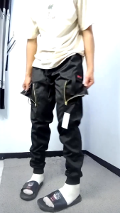 Celana Panjang Pria Celana Jogger Chinos Double Zipper C-tet dengan Desain Multiback Pocket & Tali Drawstring