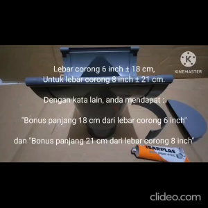 Corong pembuangan talang air MASPION 8" 8 in inch inci gutter outlet aksesoris