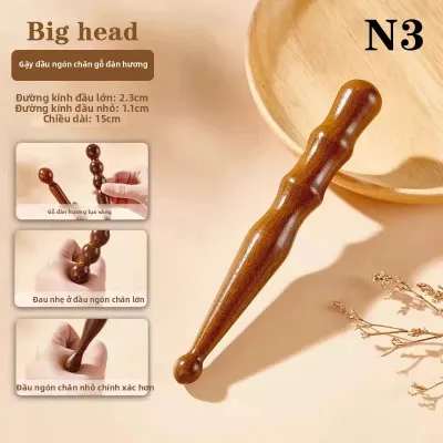 Gậy Massage Chân Bằng Gỗ Đàn Hương Tự Nhiên Dụng Cụ Bấm Huyệt Massage Toàn Thân Thư Giãn Sâu Dụng Cụ Gỗ Massage Mô Sâu