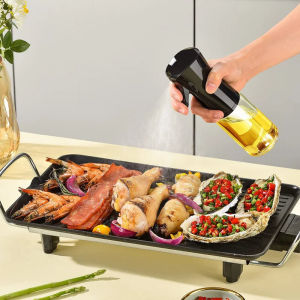 Oil Sprayer for Cooking Camping BBQ Baking Vinegar Soy Sauce Sprayer Containers State Oil Tank for Cooking Storage,Kitchen Gadgets Accessories for Air Fryer 喷油瓶