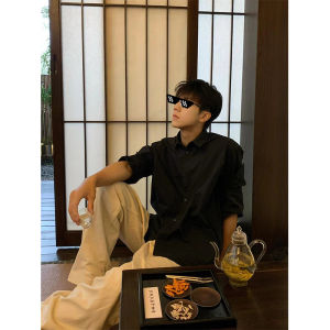 Cleanfit Boyfriend Style Shirt Mens Summer Thin Ice Silk Drape Long Sleeves Shirt Fancy Sun Protection Outwear