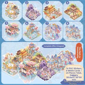 Mr.paper | Ancient Tale Scene Creation Decorative Pressure Relief DIY Stickers