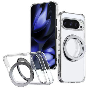 LS | Magnetic Case For Magsafe Google Pixel 10 11 9 8 7 6 Pro XL 10A 9A 8A 7A 6A Macsafe Ring 360° Rotating Invisible Kickstand Cover