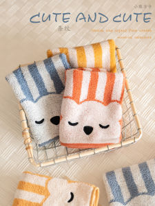 Soft Pure Cotton Bear Handkerchief Womens New 2024 Cute Kitchen Home Use Absorbent Towel Cartoon Design Bathroom Decor