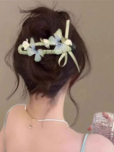 Large Green Butterfly Duckbill Hair Clip Stylish Hair Accessories Hairpin Headwear for Updo Hair Styling Salon Quality