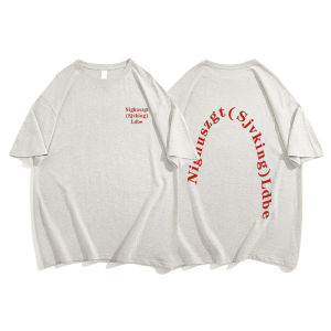 American Style Short Sleeve T-Shirt Womens Loose Fit Pure Cotton Shoulder Length Half Sleeve Summer Top Trendy Brand Pink