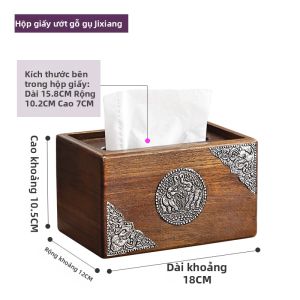 YILI DECO | Hộp Đựng Khăn Giấy Gỗ Elegante