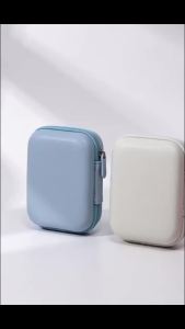 PU Leather Hard Shell Digital CCD Camera Case Small Travel Cameras Storage Holder Bag for SD Card Camera Accessories
