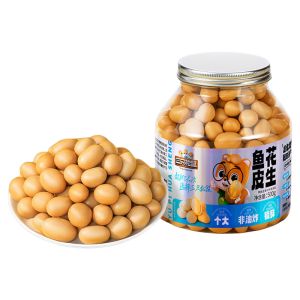 Three Squirrels | Snack And Drinking Companion Flavored Fish Skin Peanuts 500g