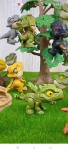 Jurassic Tyrannosaurus & Pteranodon Khủng Long Mô Hình Ngón Tay Khớp Di Động Cắn Đồ Chơi Hình Dành Cho Trẻ Em Bé Trai Đồ Chơi Động Vật Giáo Dục