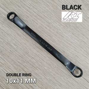 KUNCI DOUBLE RING 10x11MM KI KAGON FULL HITAM CHROME VANADIUM 2442B
